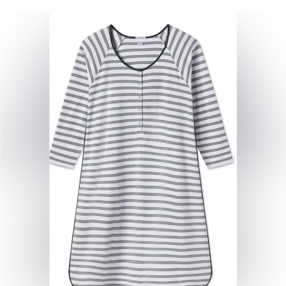 Lake Pajamas Conifer Green Stripe Nightgown
